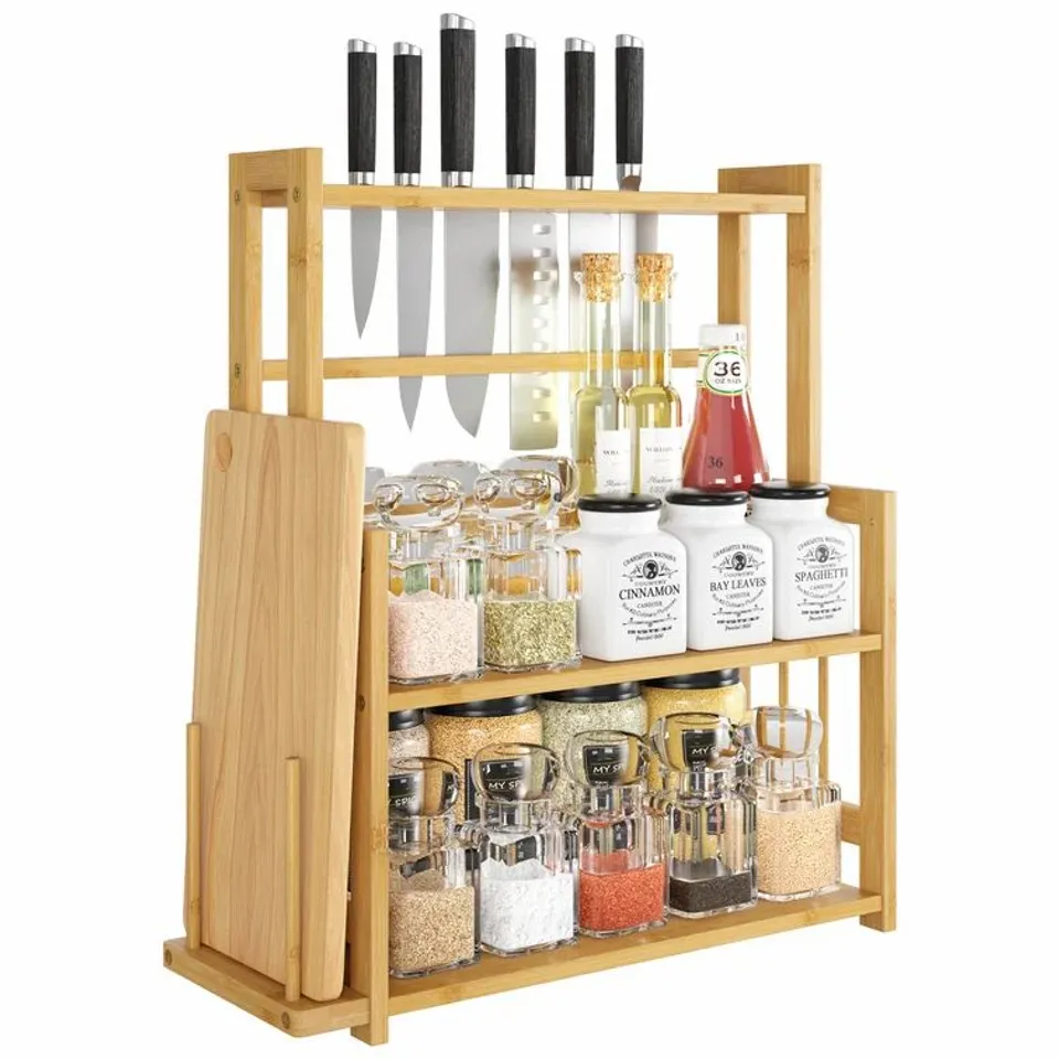 12 JAR FREE STANDING SPICE RACK 