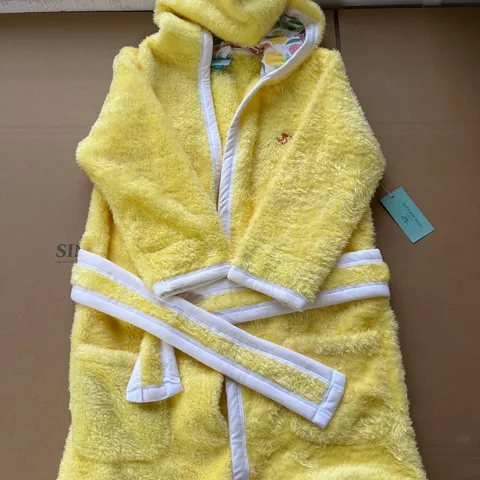LUCA AND ROSA LEMON YELLOW DRESSING GOWN AGE 5-6Y
