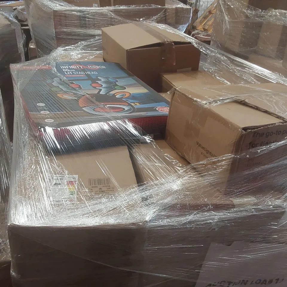 PALLET CONTAINING A VERY LARGE QUANTITY OF ASSORTED DESIGNER LIGHTING PRODUCTS