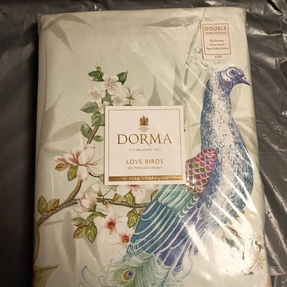 DORMA LOVE BIRDS DOUBLE DUVET COVER SET