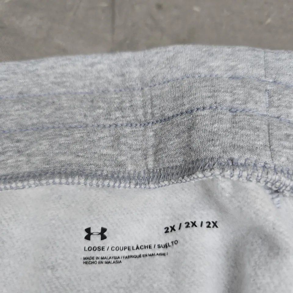 UNDER ARMOUR GREY JOGGERS – XXL (2X), LOOSE FIT