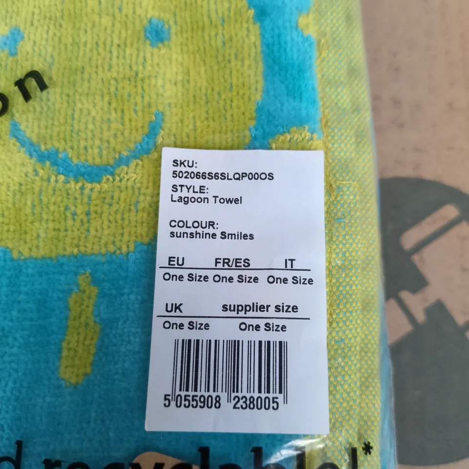 FRUGI LAGOON TOWEL – SUNSHINE SMILES, ONE SIZE (KIDS)