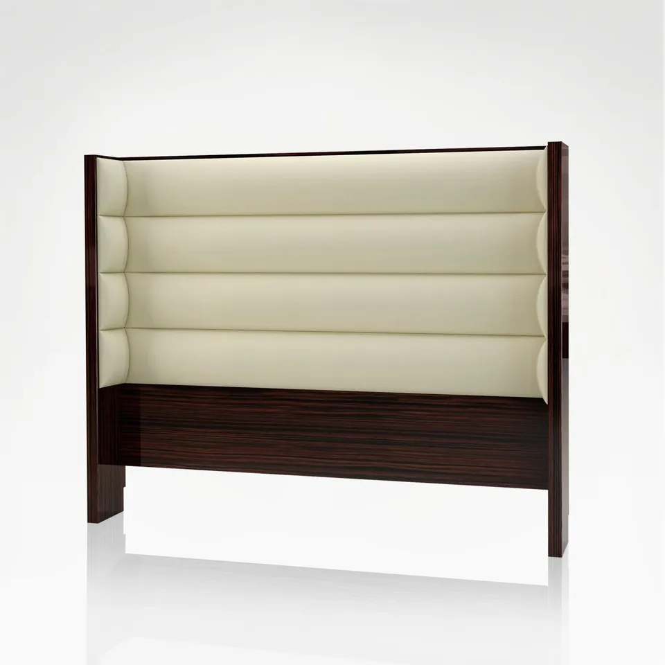 BOXED MUNCH UPHOLSTERED HEADBOARD DOUBLE