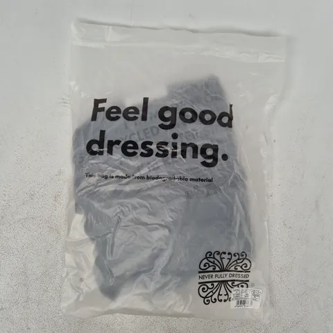 BAGGED NEVER FULLY DRESSED BLACK SAPNA DRESS WITH RING DETAIL SIZEUK 10