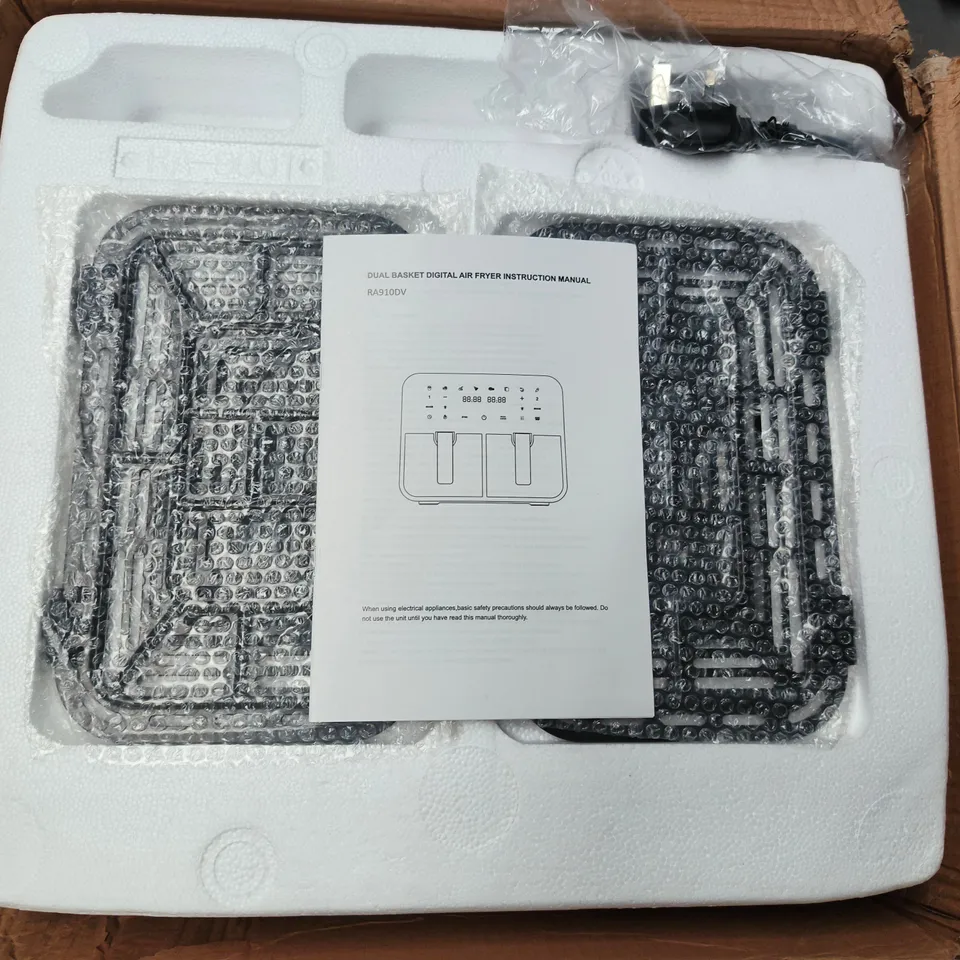 LISLARK DUAL BASKET DIGITAL AIR FRYER – RA910DV (BOXED)