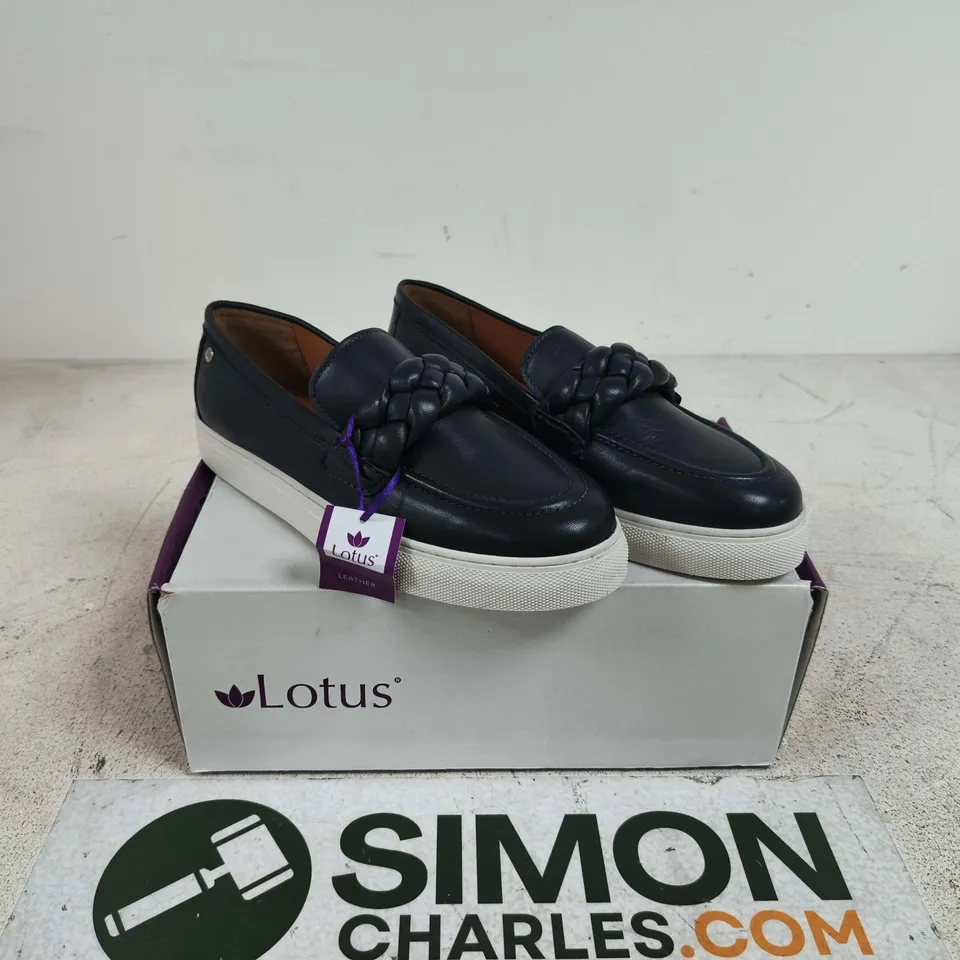 LOTUS BERTIE NAVY SHOES SIZE 6 BOXED