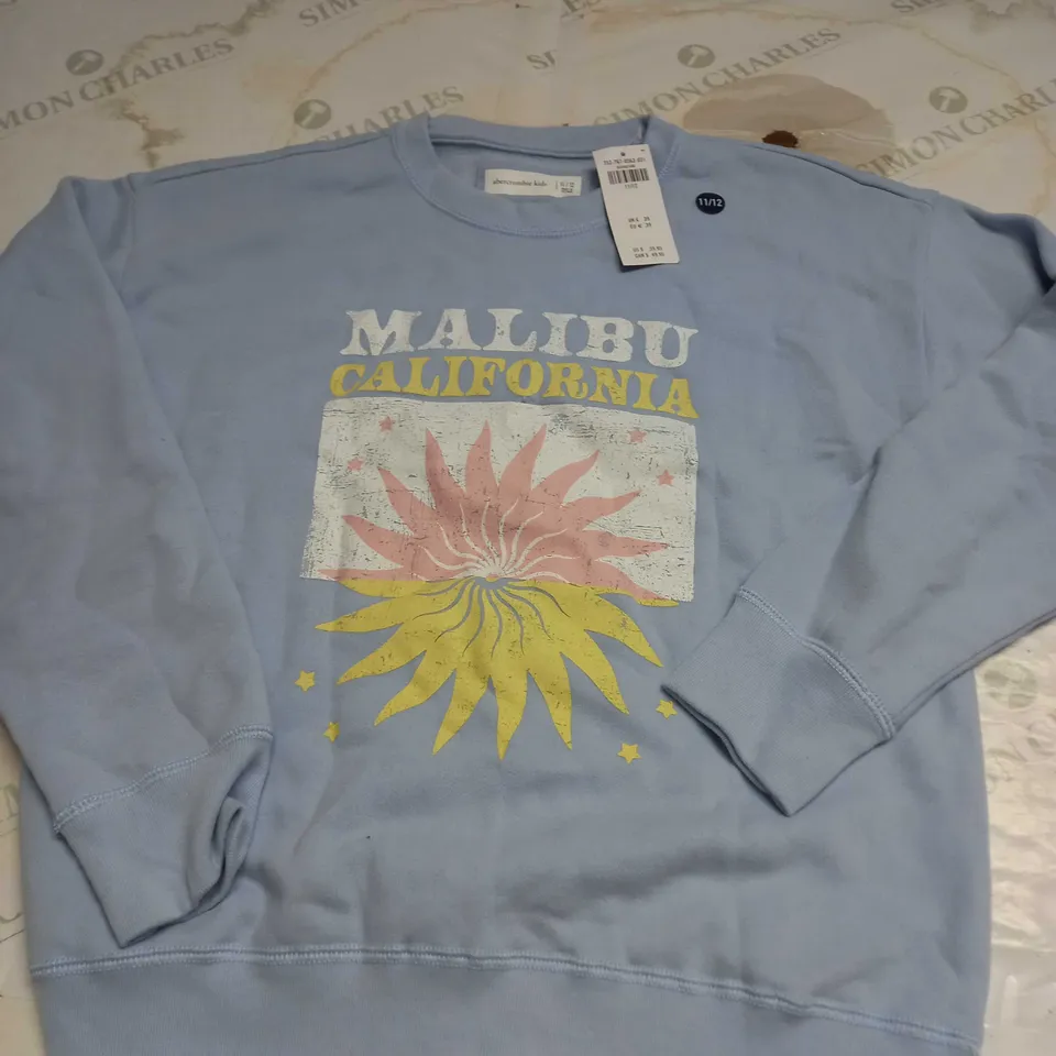 ABERCROMBIE KIDS MALIBU SWEATSHIRT SIZE 11/12 YRS