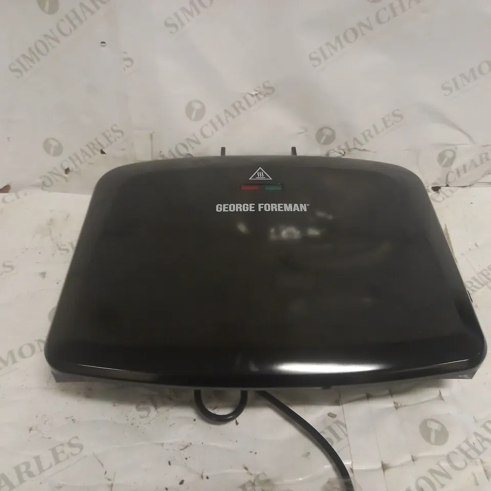 GEORGE FOREMAN MEDIUM REMOVABLE PLATES GRILL, BLACK [24330]