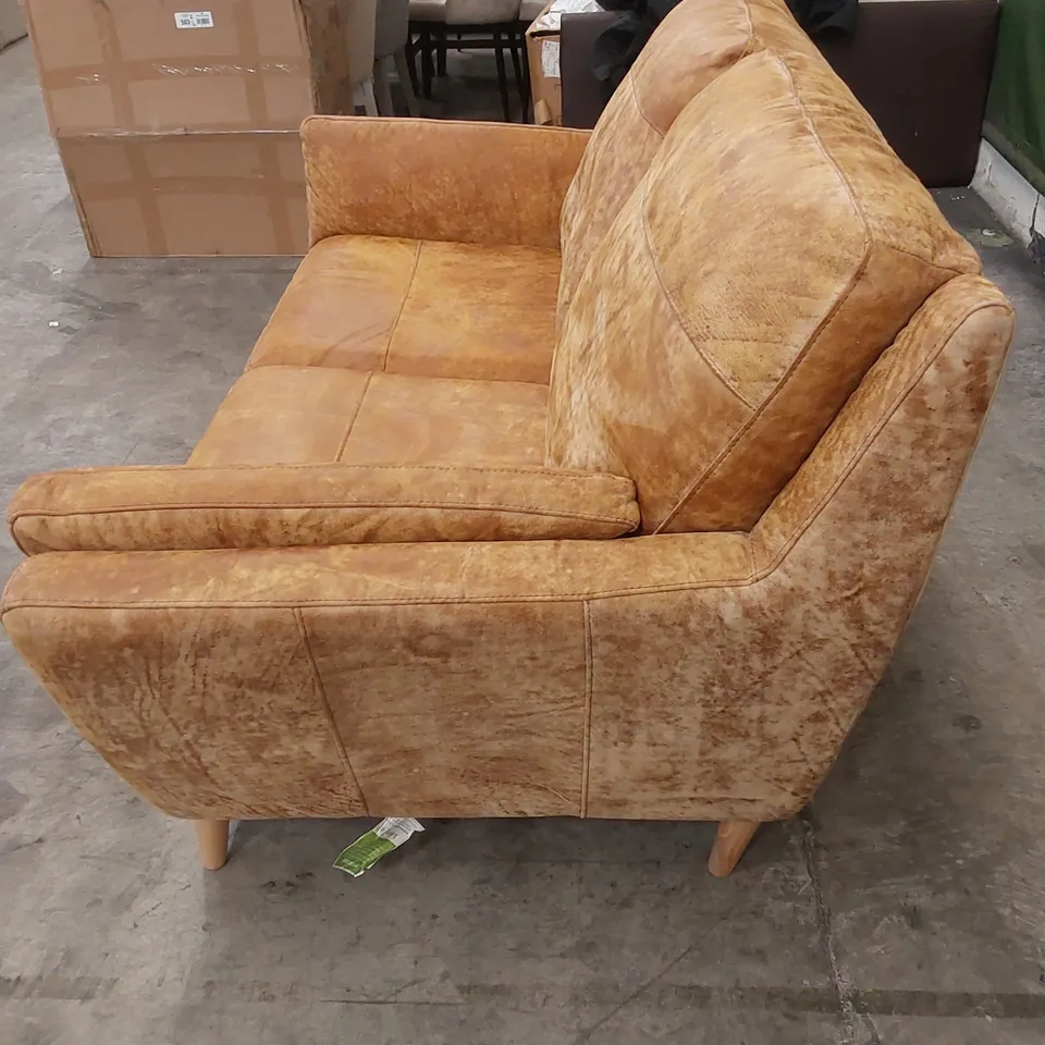 DESIGNER LEATHER 2 SEATER SOFA