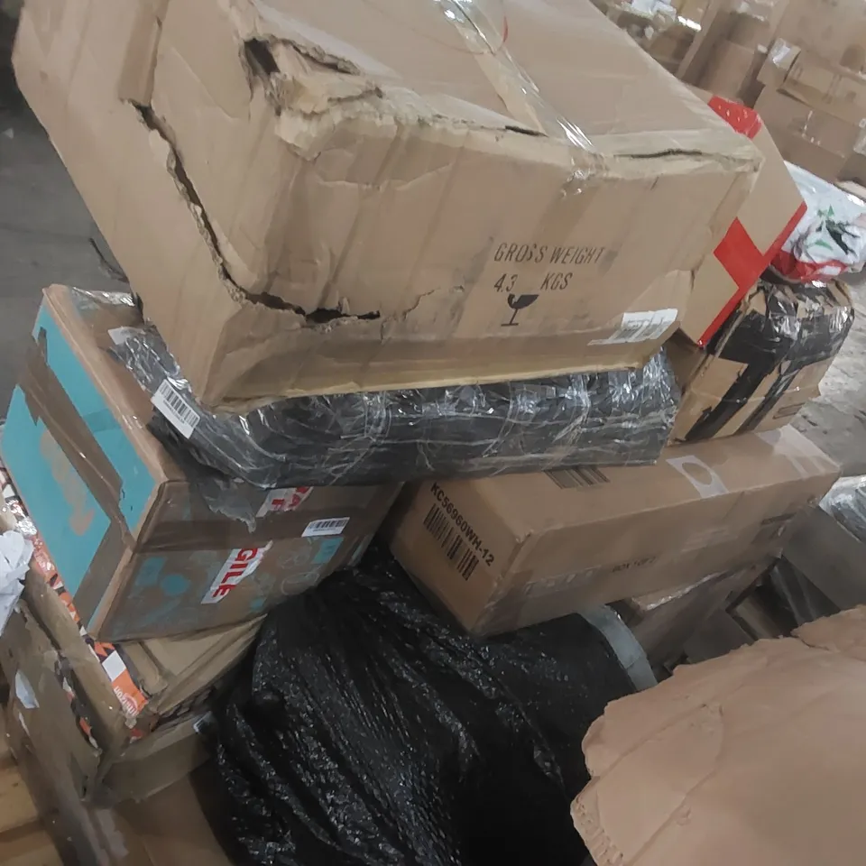 PALLET CONTAINING A LARGE QUANTITY OF ASSORTED FURNITURE PARTS ECT 