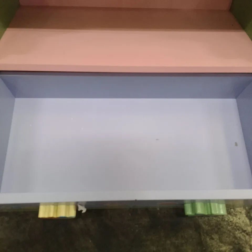 DESIGNER KIDS FLORAL BOOKSHELF WITH DRAWER