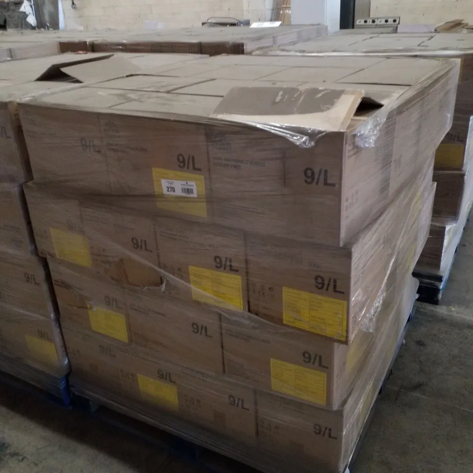 PALLET CONTAINING APPROXIMATELY 560 INTCO VINYL GLOVES 100PK LARGE