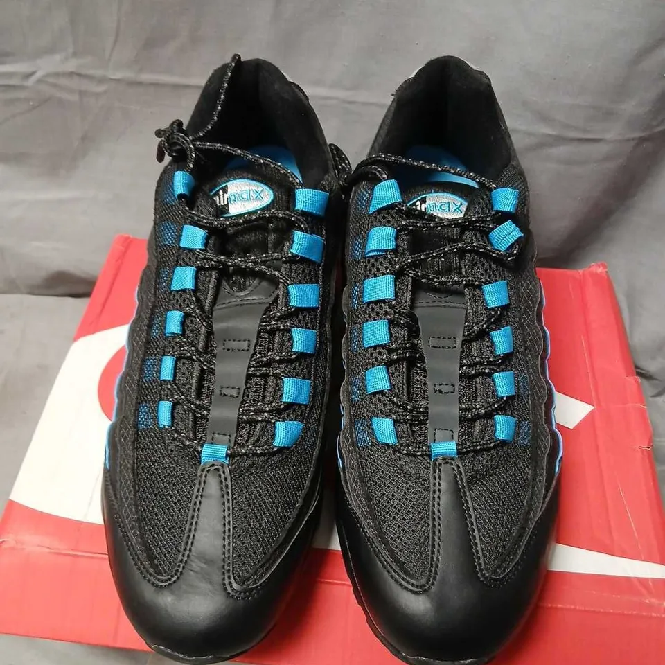 NIKE AIR MAX 95 TT SNEAKERS – BLACK/BLUE, UK 9 (US 10)