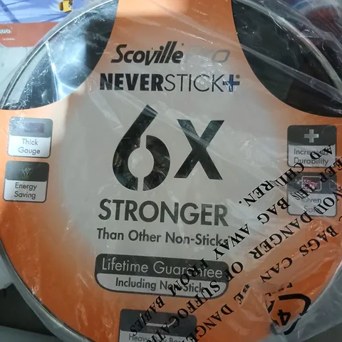 SCOVILLE NEVERSTICK+ 24CM CASSEROLE PAN – ANODE GREY (6X STRONGER NON-STICK)