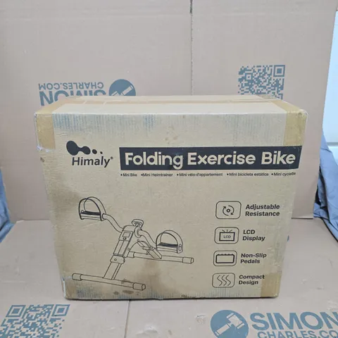 HIMALY FOLDING EXERCISE BIKE – BOXED