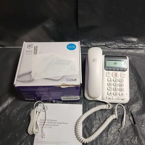 BT DECOR 2600 CORDED PHONE WITH TRUECALL NUISANCE CALL BLOCKER (BOXED)
