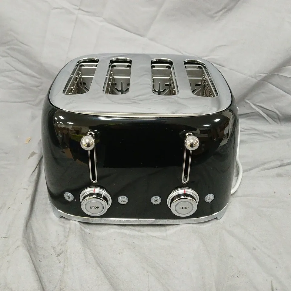 SMEG 50'S STYLE 4-SLICE TOASTER - BLACK
