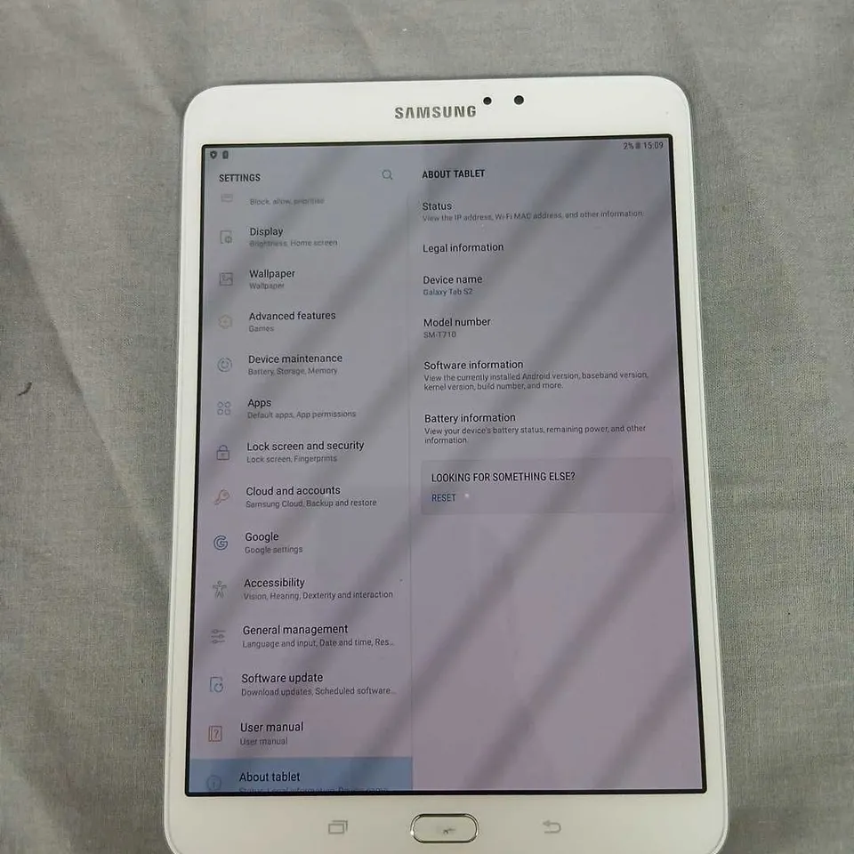 SAMSUNG GALAXY TAB A 8.0 TABLET (SM-T710) WHITE