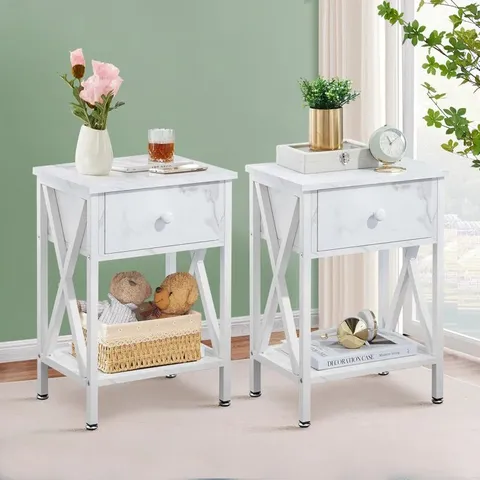 BOXES NS IRON BEDSIDE TABLE (1 BOX)