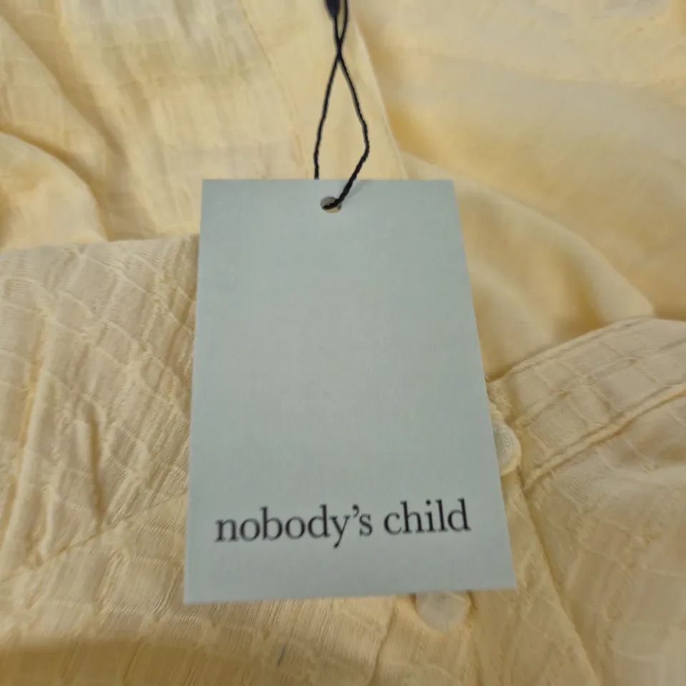 NOBODY'S CHILD YELLOW SLEEVELESS DRESS – UK 14 (EU 42, USA 10)