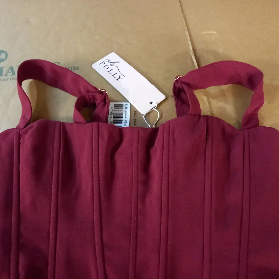 OH POLLY DRESS IN WINE - 6