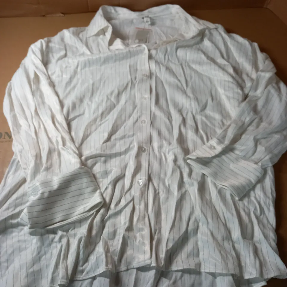 RIVER ISLAND YUPPIE POWER CREAM SHIRT - SIZE 16
