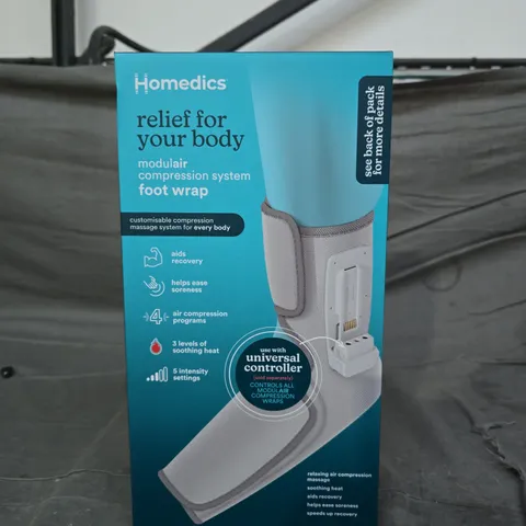 BOXED HOMEDICS FOOT WRAP – MODULAR COMPRESSION SYSTEM 