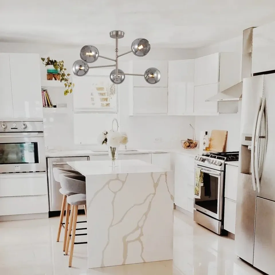 BOXED 5-LIGHT 60cm SEMI FLUSH MOUNT (1 BOX)