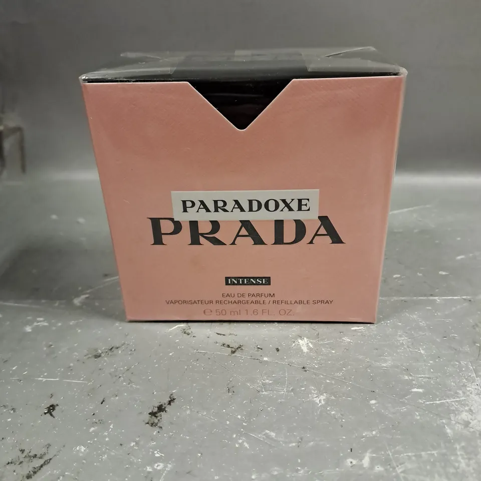 BOXED AND SEALED PRADA PARADOXE EAU DE PARFUM INTENSE REFILLABLE 50ML