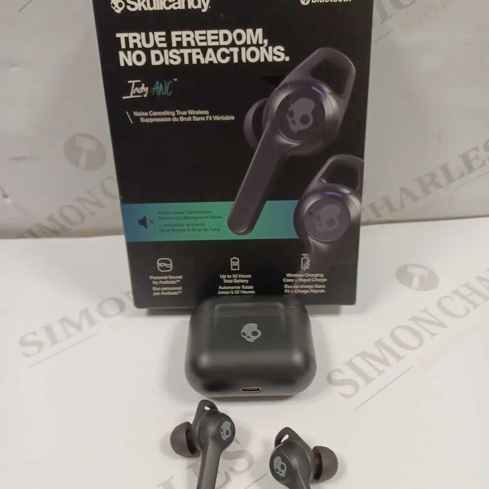 SKULLCANDY INDY ANC BLACK ACTIVE NOISE CANCELLING TRUE WIRELESS EARBUDS