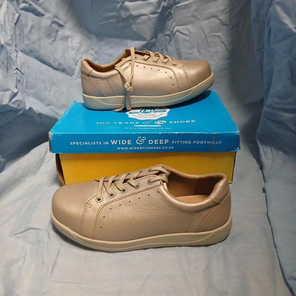 DB SHOES SINEAD SOFT GOLD LEATHER WOMEN'S SHOES – UK 6