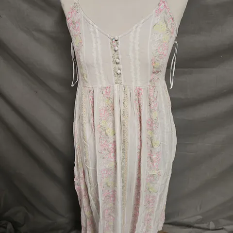 YAS YASBELLA STRAP CAMI MIDI DRESS IN BIRCH SIZE 10