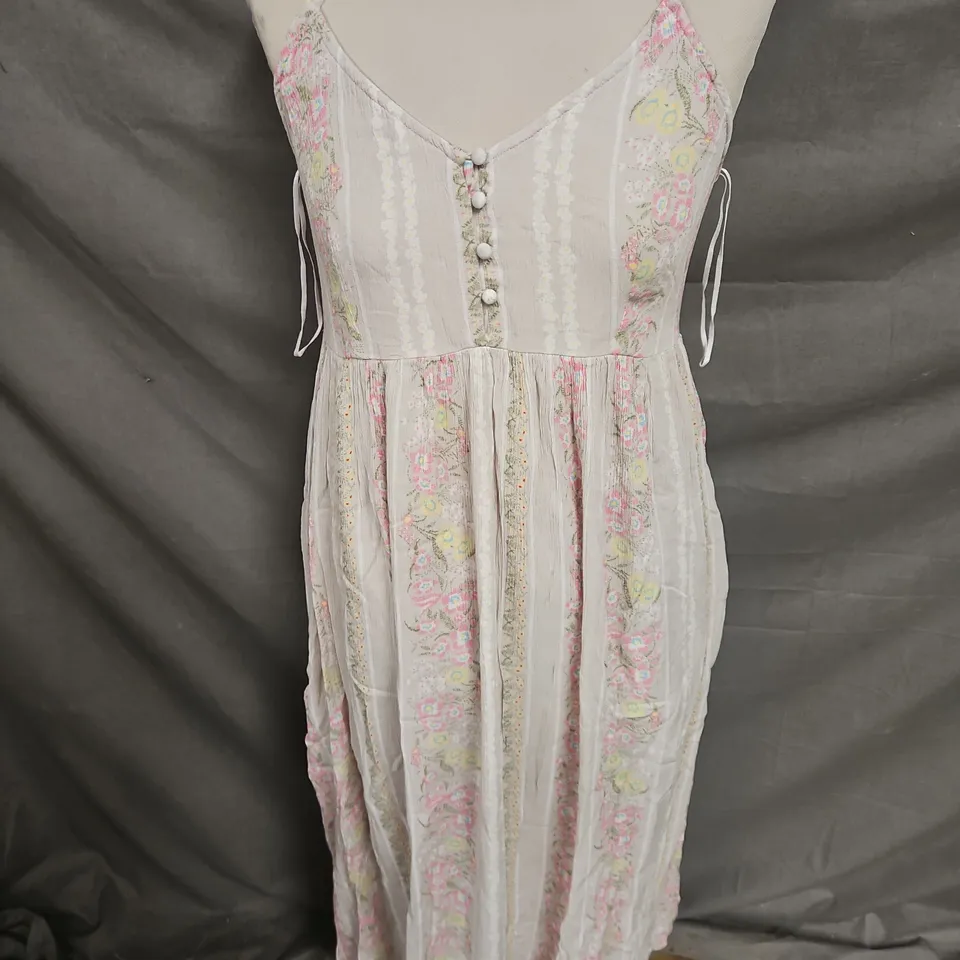 YAS YASBELLA STRAP CAMI MIDI DRESS IN BIRCH SIZE 10