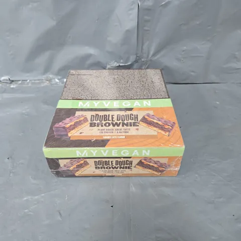 MYVEGAN DOUBLE DOUGH BROWNIE CARAMEL LATTE FLAVOUR - 12X60G 