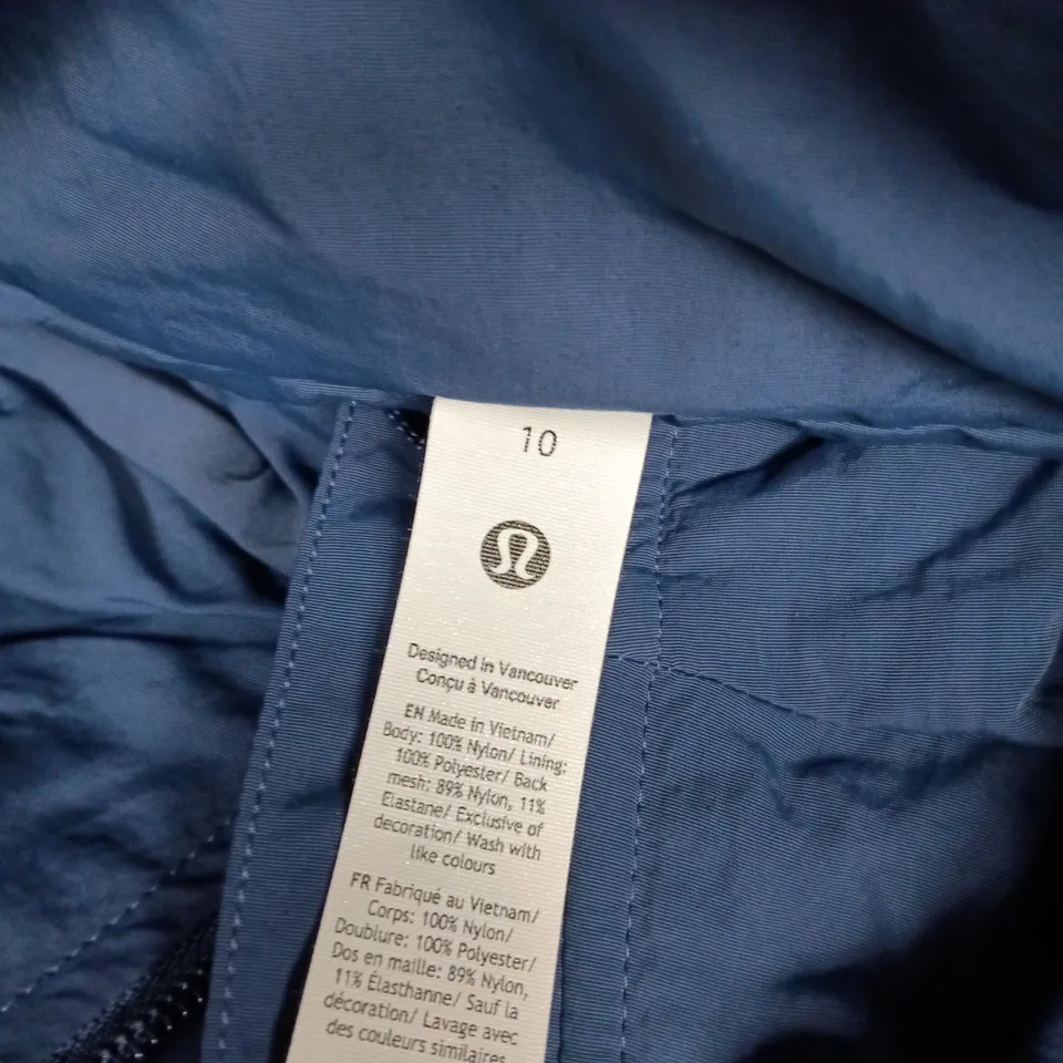 LULULEMON ALWAYS EFFORTLESS JACKET – WOMEN'S LIGHTWEIGHT, UK 10, BLUE