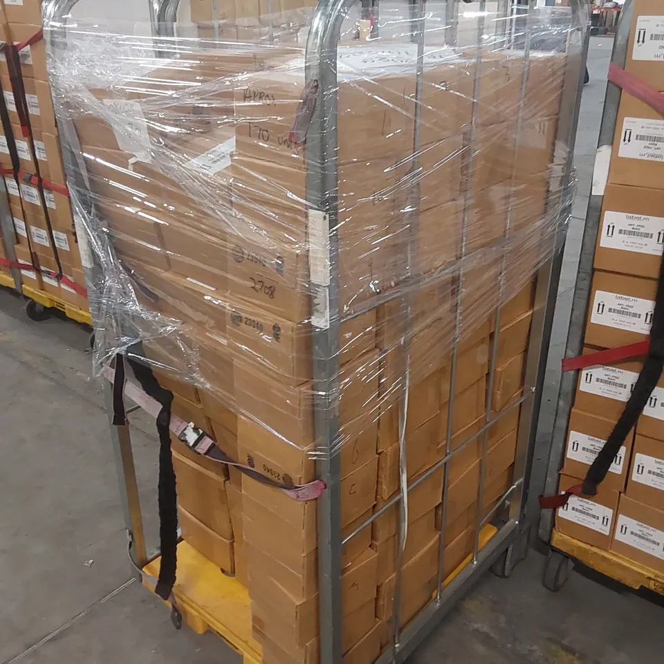 CAGE TO CONTAIN APPROX 175 BOXES OF LABEL.M COOL BLONDE SHAMPOO - 6 X 250ml PER BOX // CAGE NOT INCLUDED 