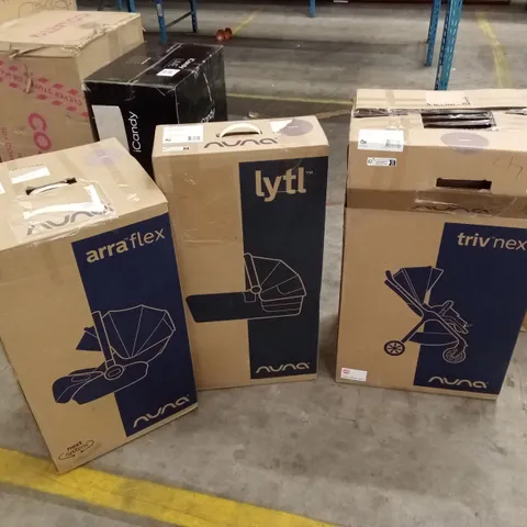 BOXED NUNA STROLLER, CARRYCOT, AND CAR SEAT - CEDAR (3 BOXES)
