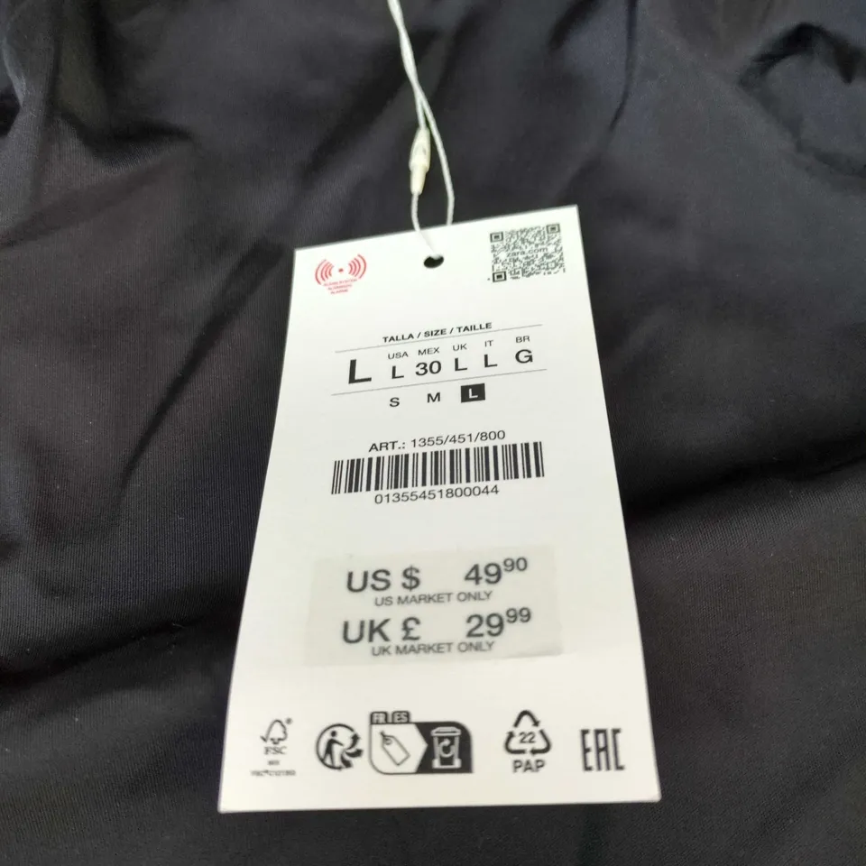 ZARA WOMEN'S BLACK BODYSUIT – UK SIZE L