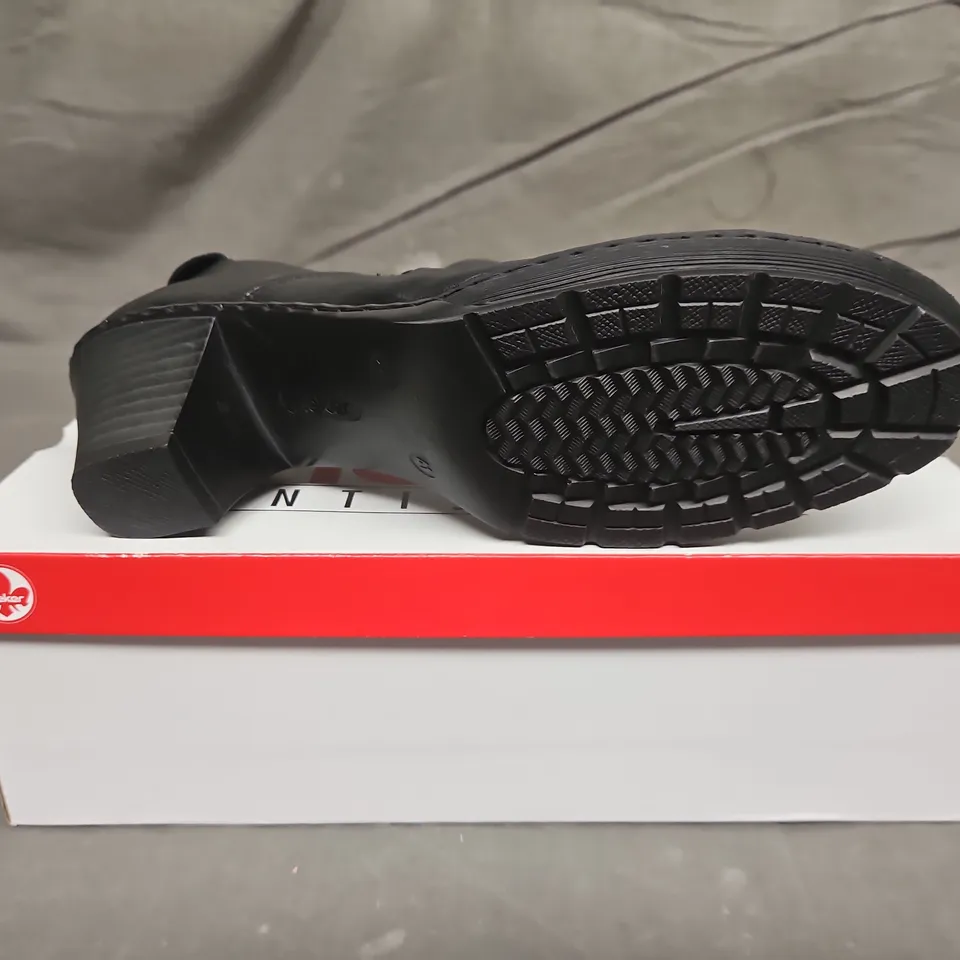 BOXED OF WOMENS RIEKER LEATHER BOOTS - UK SIZE 41