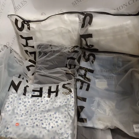 BOX OF APPROXIMATELY 10 ASSORTED SHEIN PRODUCTS IN VARIOUS COLOURS & SIZES