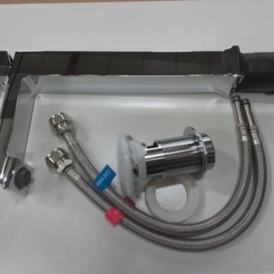 BOXED AS NEW CALYPSO ALENTO TALL MONOBLOCK BASIN TAP AND CLICK WASTE IN CHROME