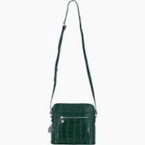 ASHWOOD MULTI STRAP MEDIUM LEATHER CROSSBODY BAG IN DARK GREEN