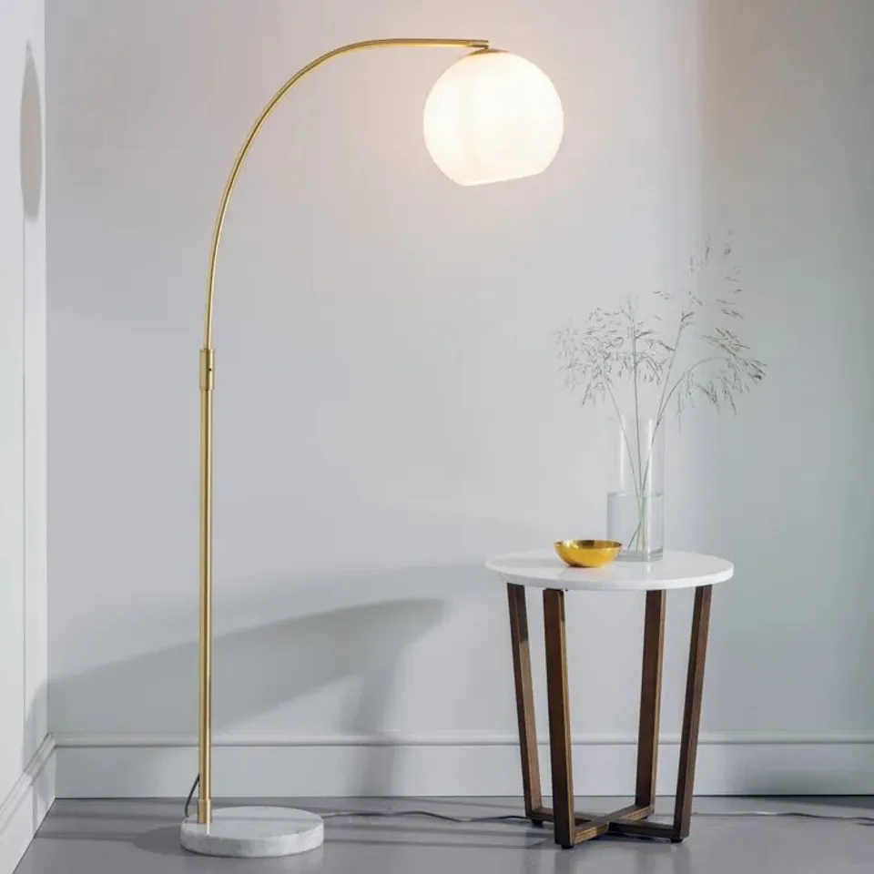 BOXED AALIYAH 170CM ARCHED FLOOR LAMP (1 BOX)
