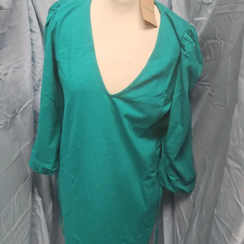 BODEN TEAL D1637 BLU WOMEN'S DRESS/TOP, UK 10R