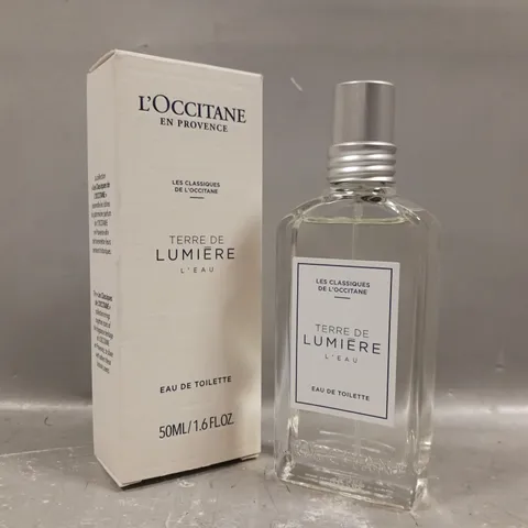 BOXED L`OCCITANE EN PROVENCE TERRE DE LUMIERE L'EAU EAU DE TOILETTE 50ML