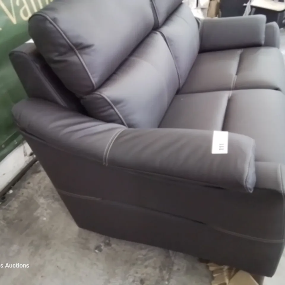 QUALITY BRITISH DESIGNER & MANUFACTURED G PLAN HURST TWO SEATER SOFA CAMBRIDGE BUFFALO LEATHER