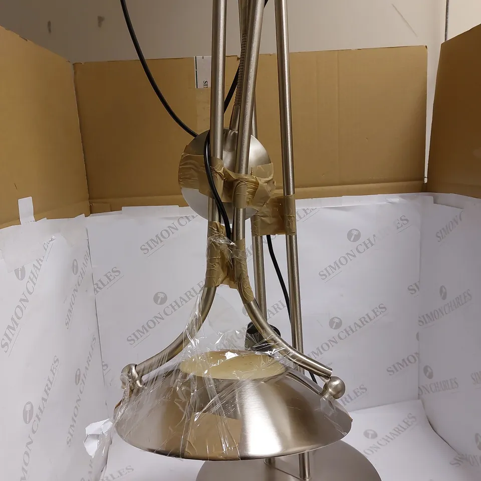 DESIGNER STAINLESS STEEL FLOOR LIGHT - COLLECTION ONLY 