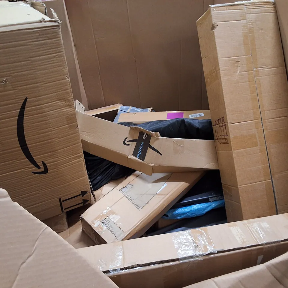 PALLET CONTAINING ASSORTED PRODUCTS INCLUDING FOOT BATH MASSAGER DEVICE, WALL PANELING KIT, VINYL RECORD PLAYER, INDOOR SINGLE POLE, RETRACTABLE SAFELY GATE & ARTIFICIAL BUSHES