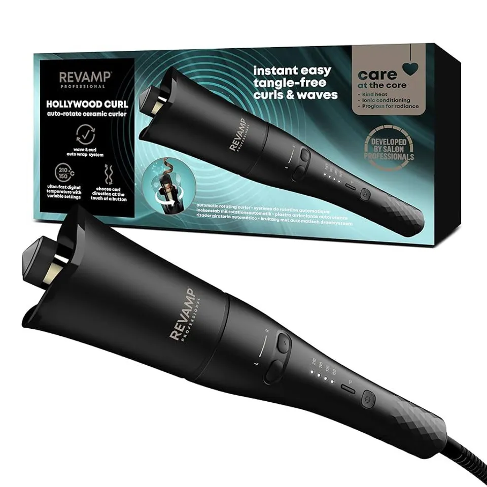 BOXED REVAMP PROGLOSS HOLLYWOOD CURL AUTOMATIC ROTATING SYSTEM