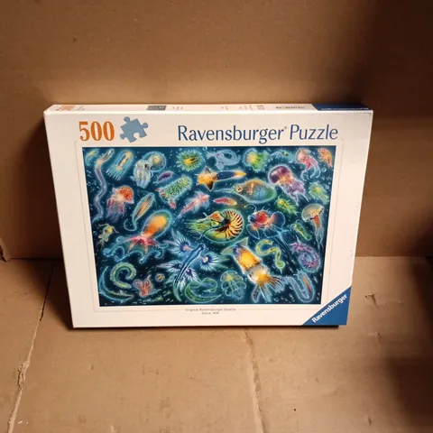 SEALED RAVENSBURGER 500-PIECE JIGSAW PUZZLE - UNDERWATER SPECIES